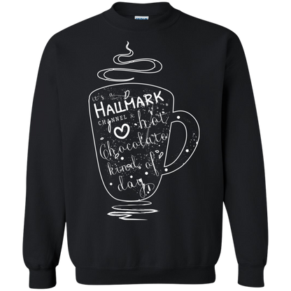 Christmas T-shirt It's A Hallmark Hot Chocolate Kind Of Day Black