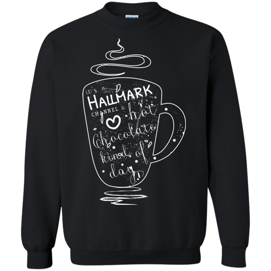 Christmas T-shirt It's A Hallmark Hot Chocolate Kind Of Day Black