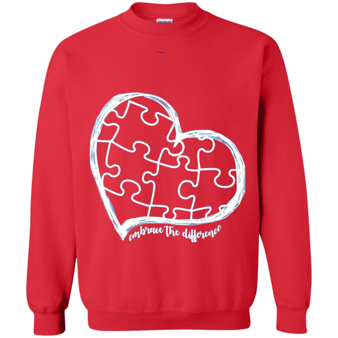 Autism Awareness Shirt Embrace Differences Red