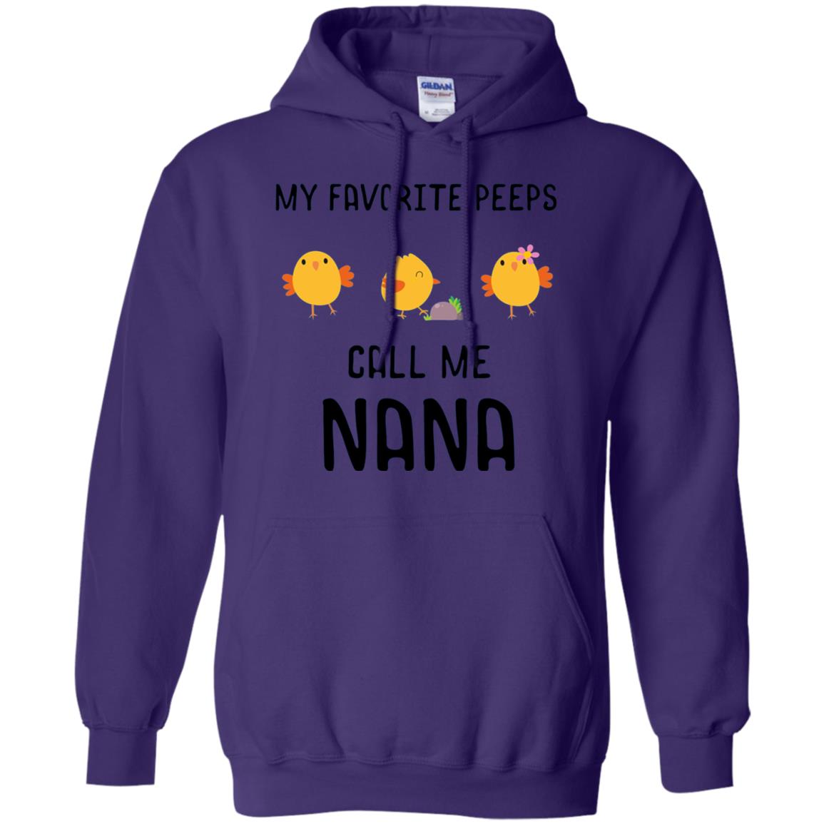 My Favorite Peeps Call Me Nana Grandma Shirt Purple