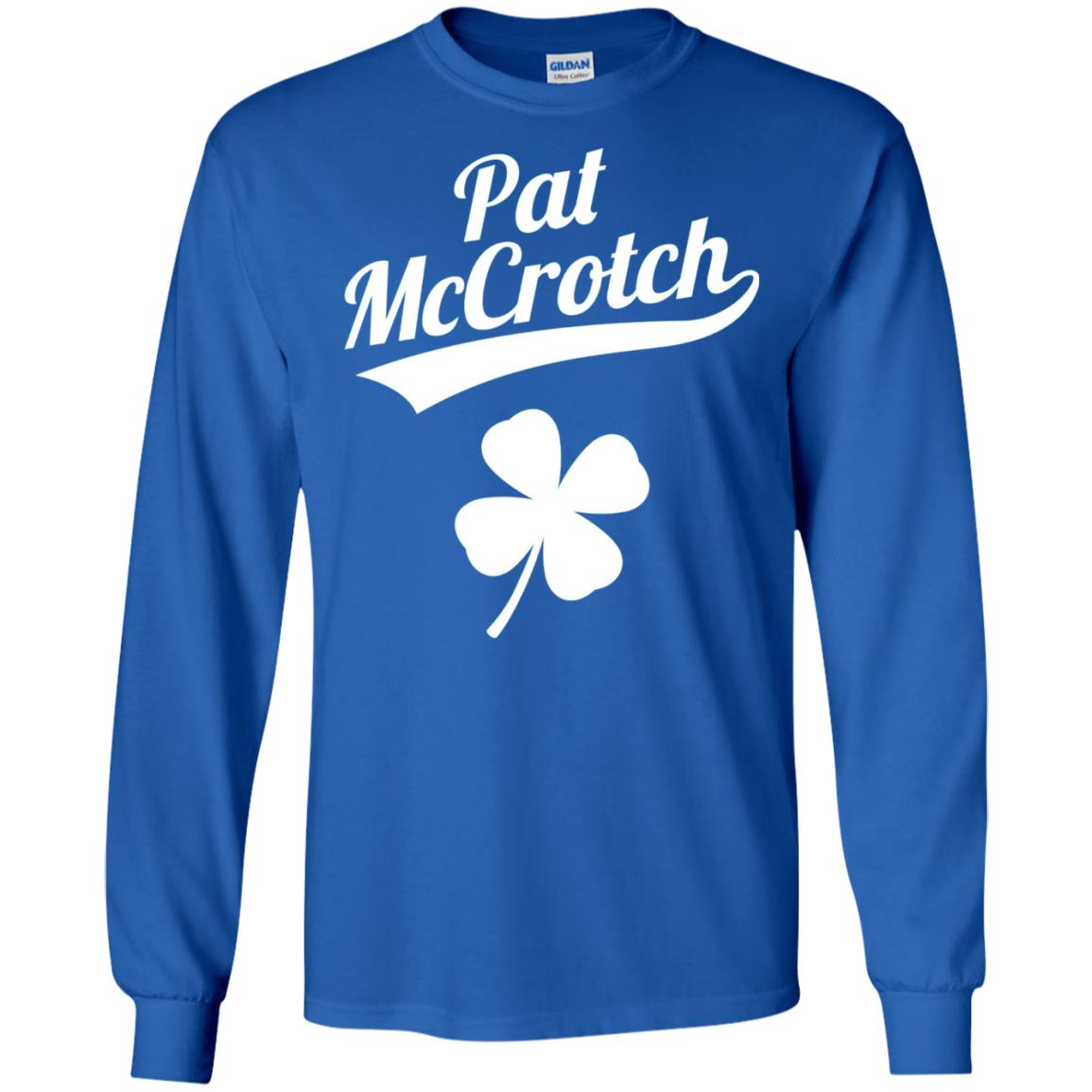 Funny Pat Mccrotch St. Patricks Shamrock T-shirt Royal
