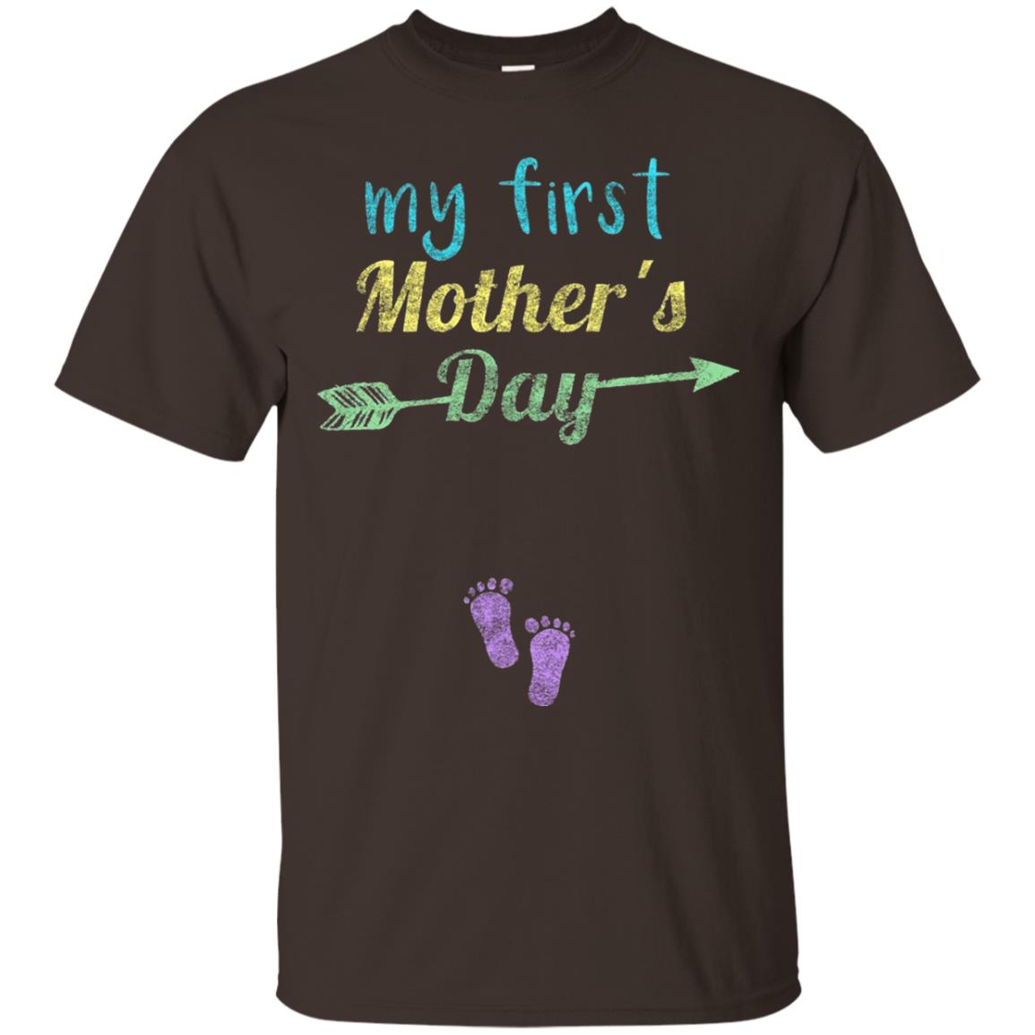My First Mother's Day Mommy T-shirt Dark Chocolate