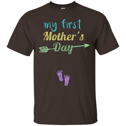 My First Mother's Day Mommy T-shirt Dark Chocolate