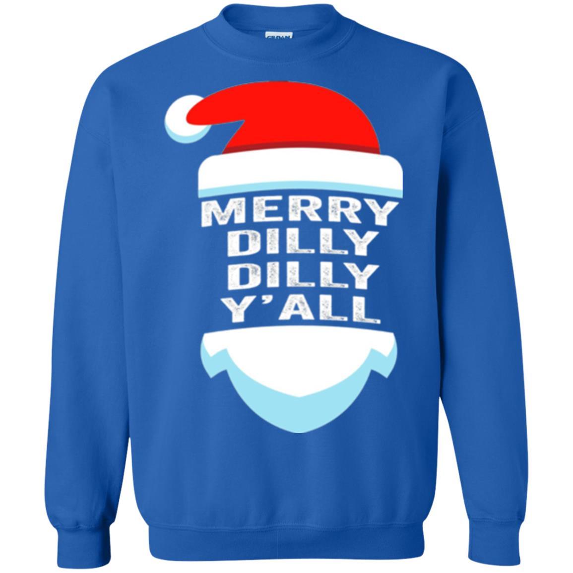 Christmas T-shirt Dilly Dilly Yall Santa Hat Christmas T-shirt Royal