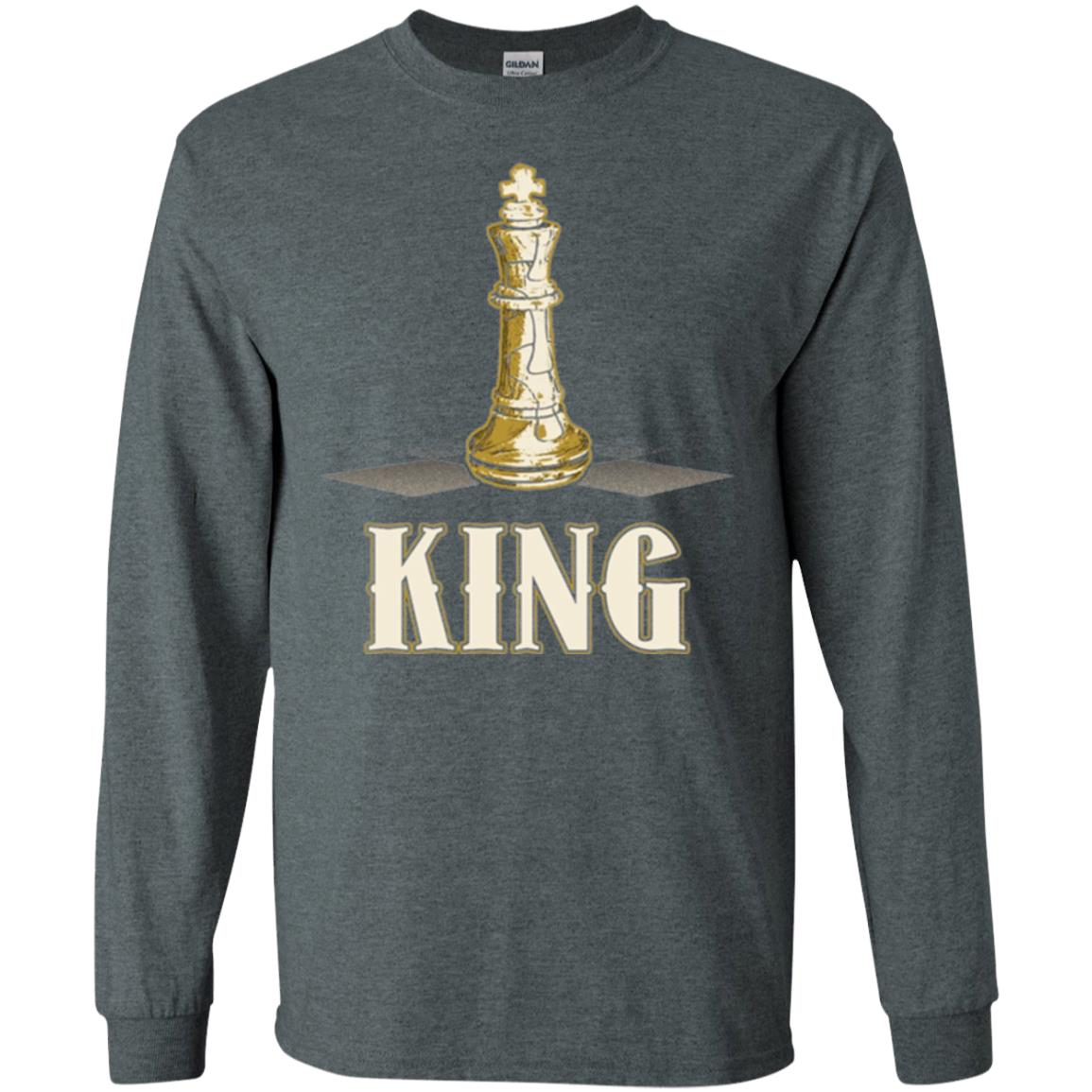 King Chess Piece Chess Player T-shirt Dark Heather
