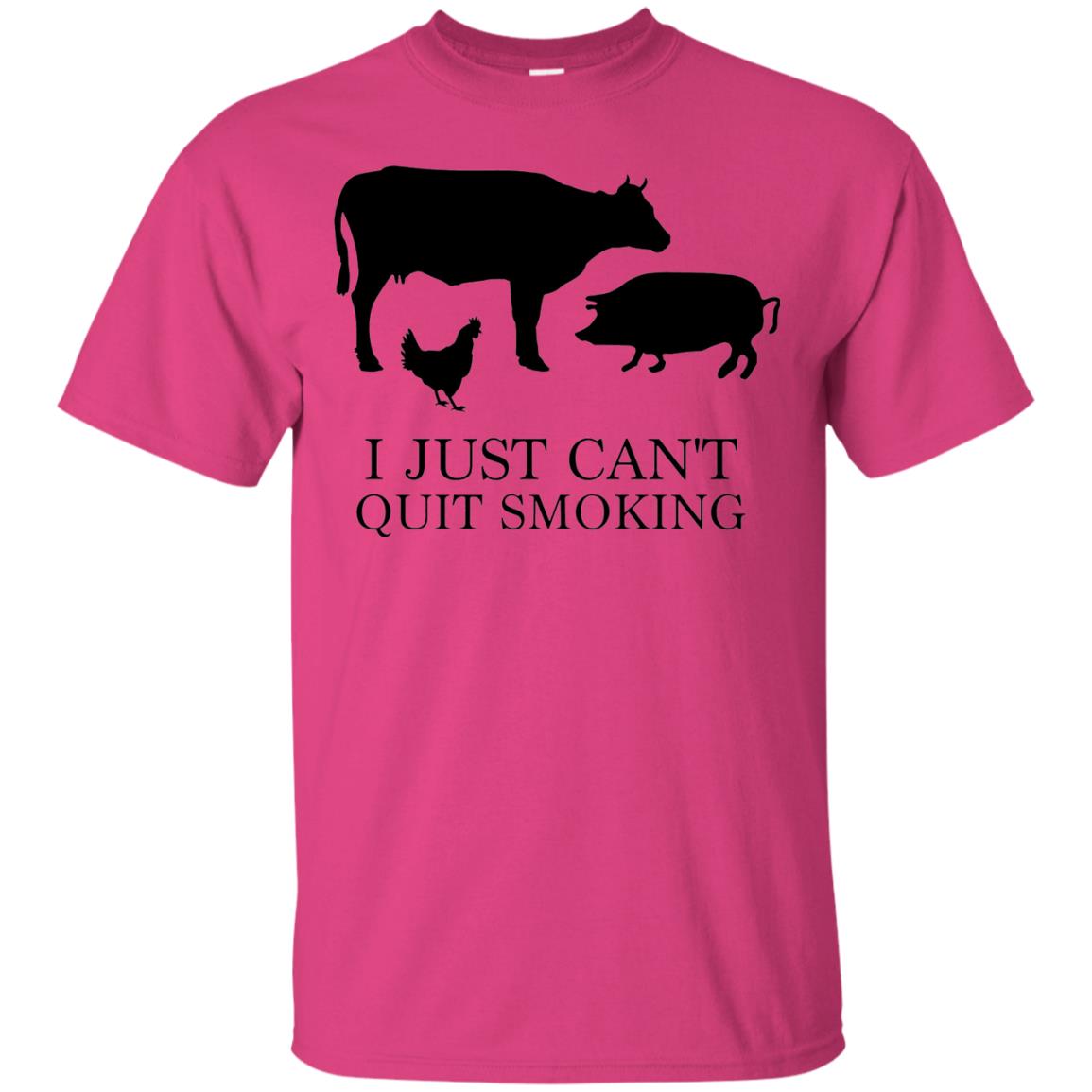 I Just Cant Quit Smoking Bar-b-que Hot And Smokey Shirt Heliconia