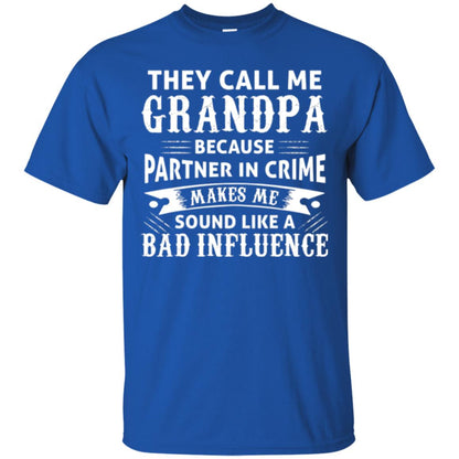 Papa T-shirt The Call Me Grandpa Royal