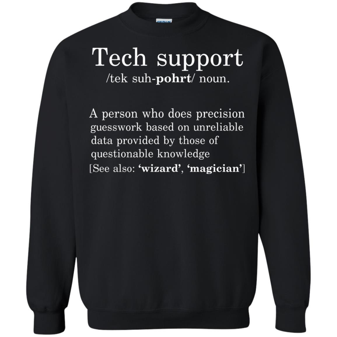 Computer Nerd T-shirt Tech Support Definition Black