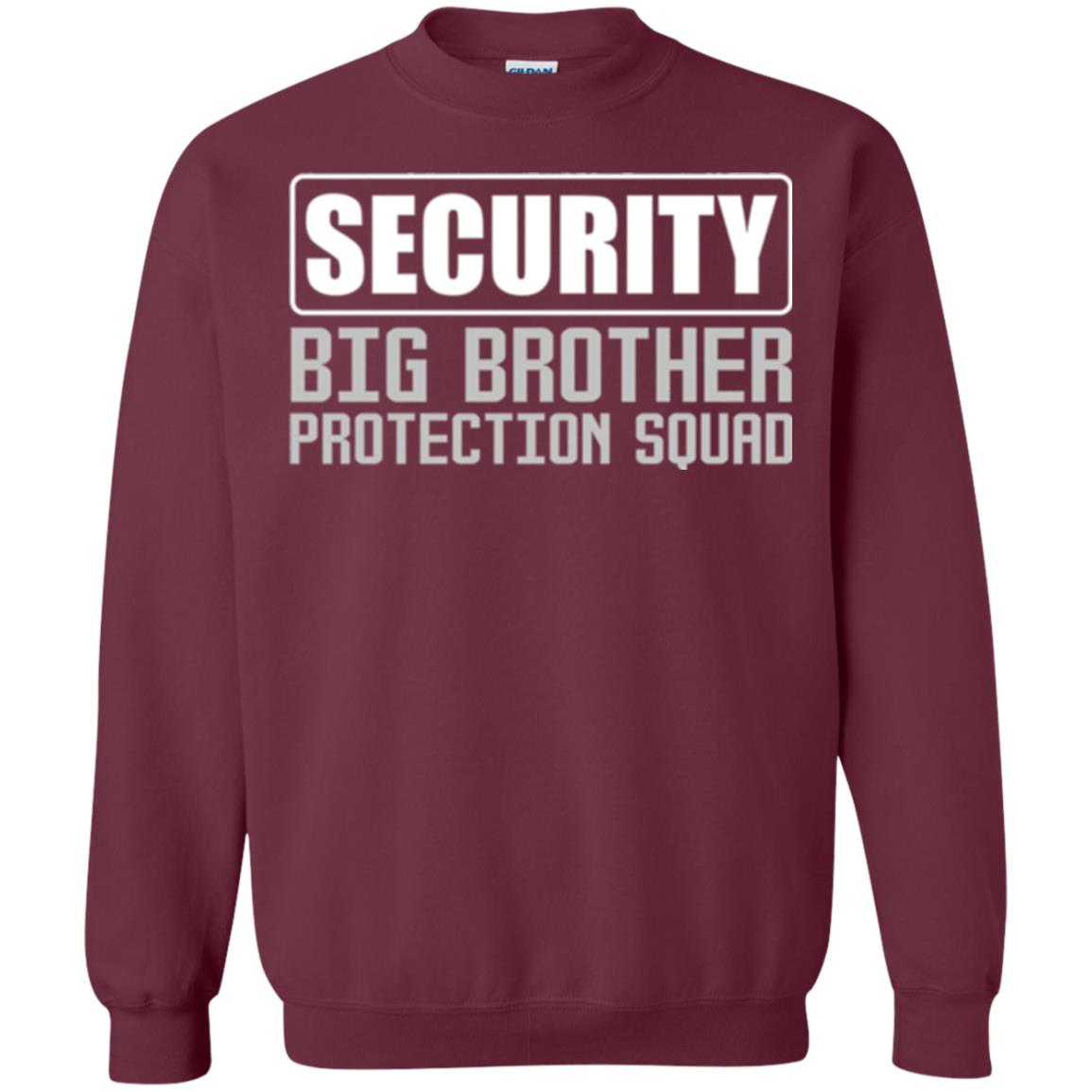 Family T-shirt Security Big Brother Protection Squad Maroon