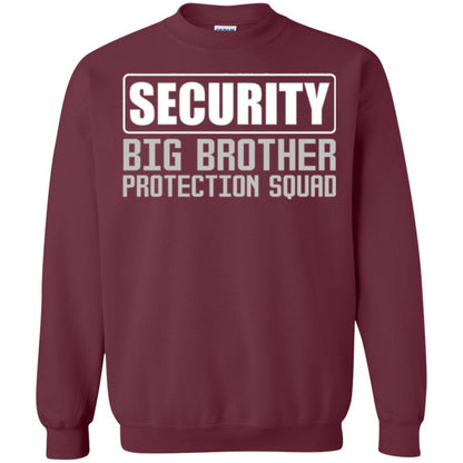 Family T-shirt Security Big Brother Protection Squad Maroon