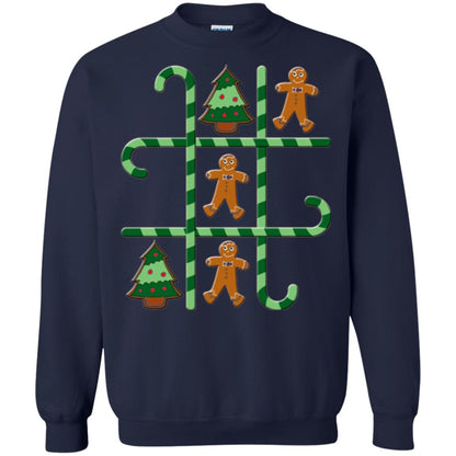 Christmas T-shirt Tic Tac Toe Board Game Navy
