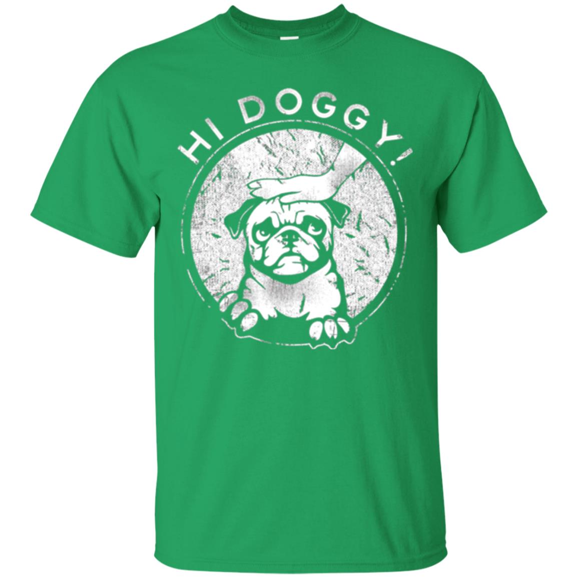 Dog Lovers T-shirt Hi Doggy Irish Green