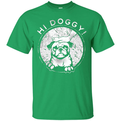 Dog Lovers T-shirt Hi Doggy Irish Green