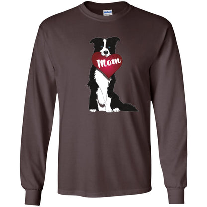 Dog Lover T-sshirt Border Collie Fetching Valentine Heart Dark Chocolate