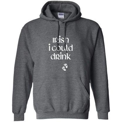 Irish I Could Drink Funny Pregnancy St Patrick_s Day T-shirt Dark Heather