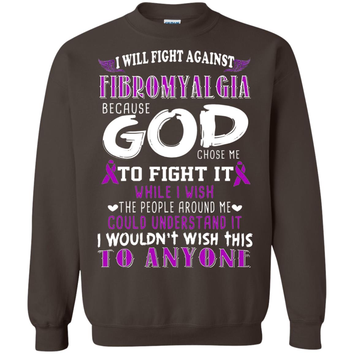 Fibromyalgia Awareness Shirt I Will Fight Against Fibromyalgia Dark Chocolate