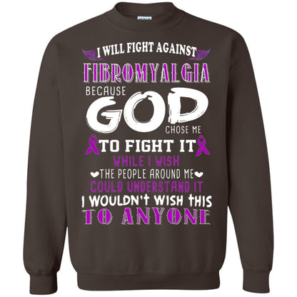 Fibromyalgia Awareness Shirt I Will Fight Against Fibromyalgia Dark Chocolate