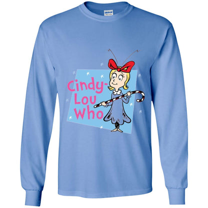 Dr. Seuss Cindy-lou Who Book Lover T-shirt Carolina Blue