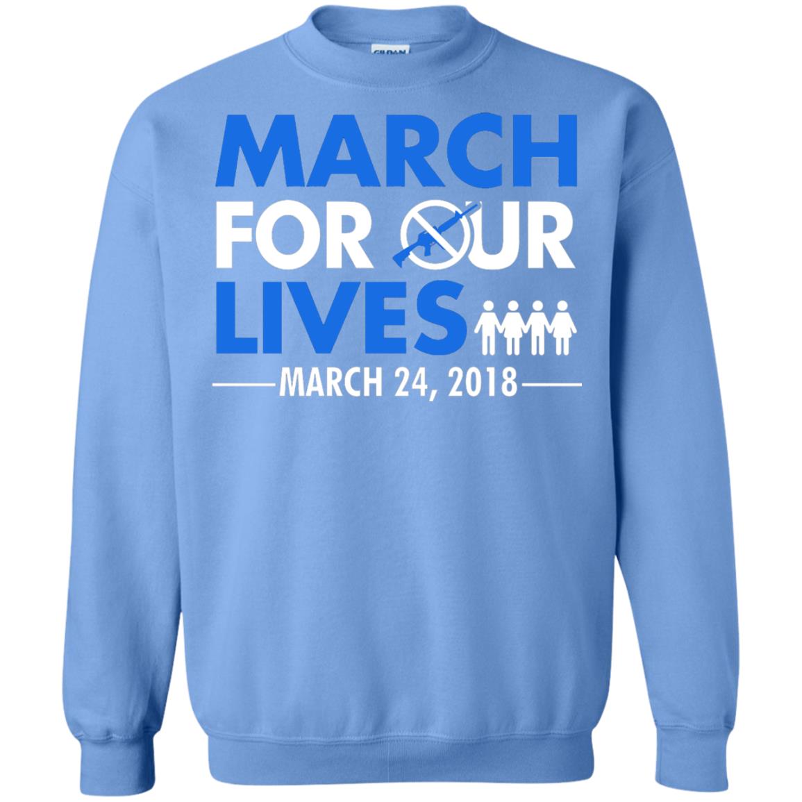 March For Our Lives March 24 2018 Gun Control T-shirt Carolina Blue