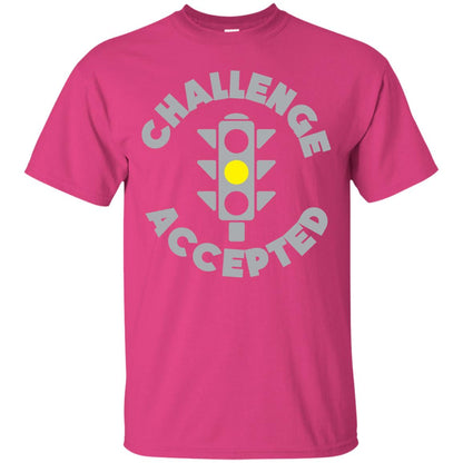 Funny Racing T-shirt Challenge Accepted Yellow Light Car Heliconia