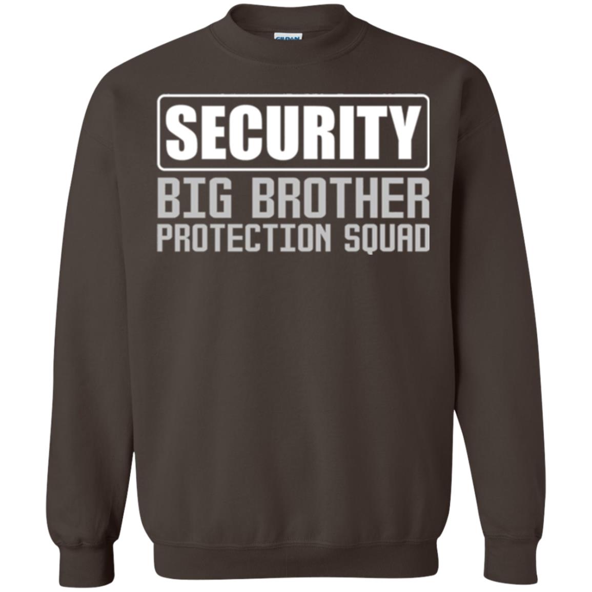 Family T-shirt Security Big Brother Protection Squad Dark Chocolate