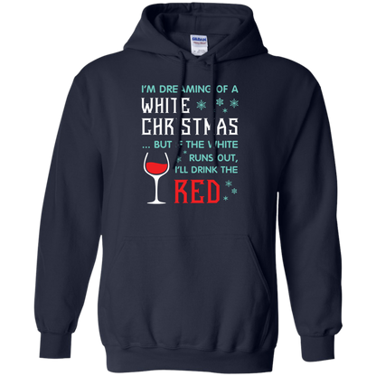Christmas T-shirt I'm Dreaming Of A White Christmas Navy