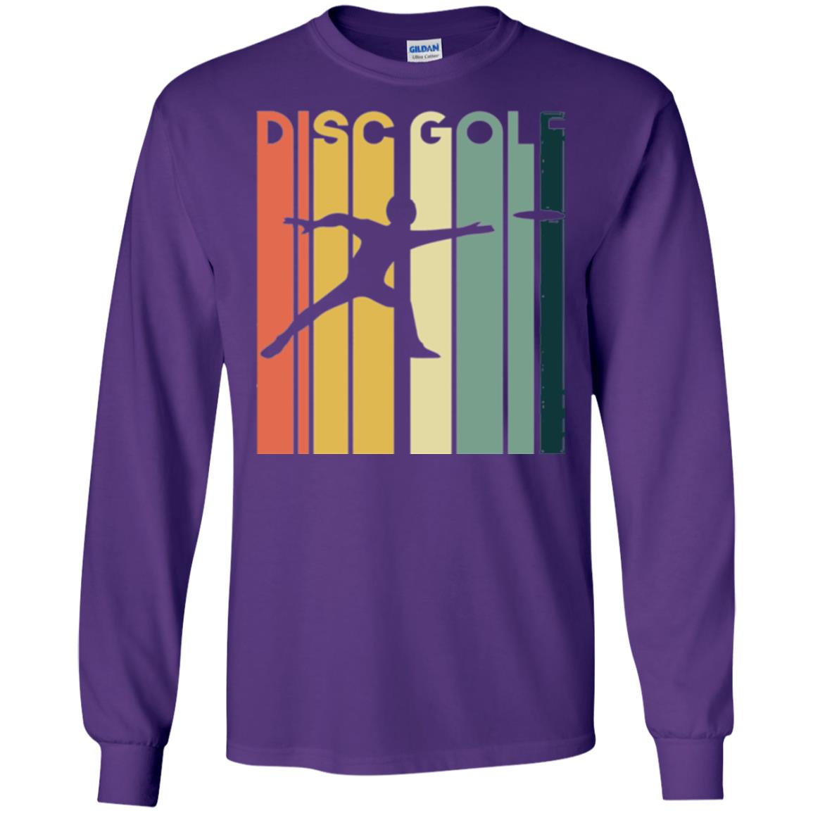 Disc Golf Retro Vintage T-shirt Purple