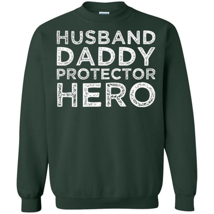 Husband Daddy Protector Hero T-shirt Forest Green