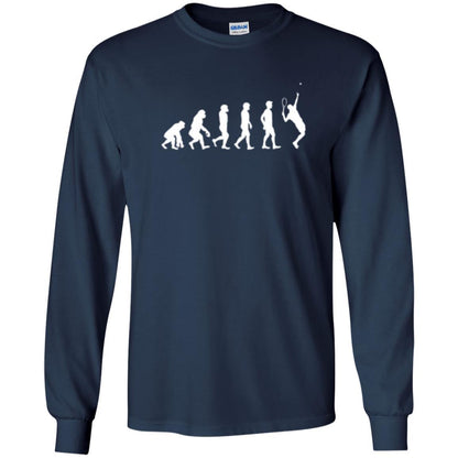 Evolution Of Tennis Player T-shirt Navy