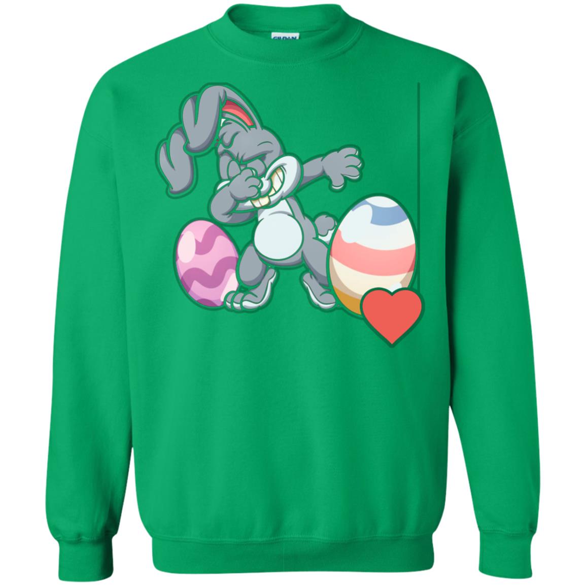 Easter Bunny Dabbing Gift Shirt Easter Holiday Irish Green