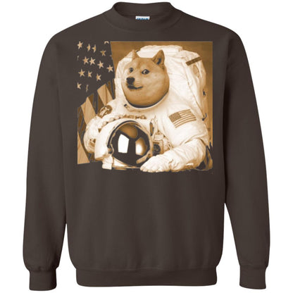 Astronomy T-shirt Dogecoin Moon Astronaut Crypto Dark Chocolate