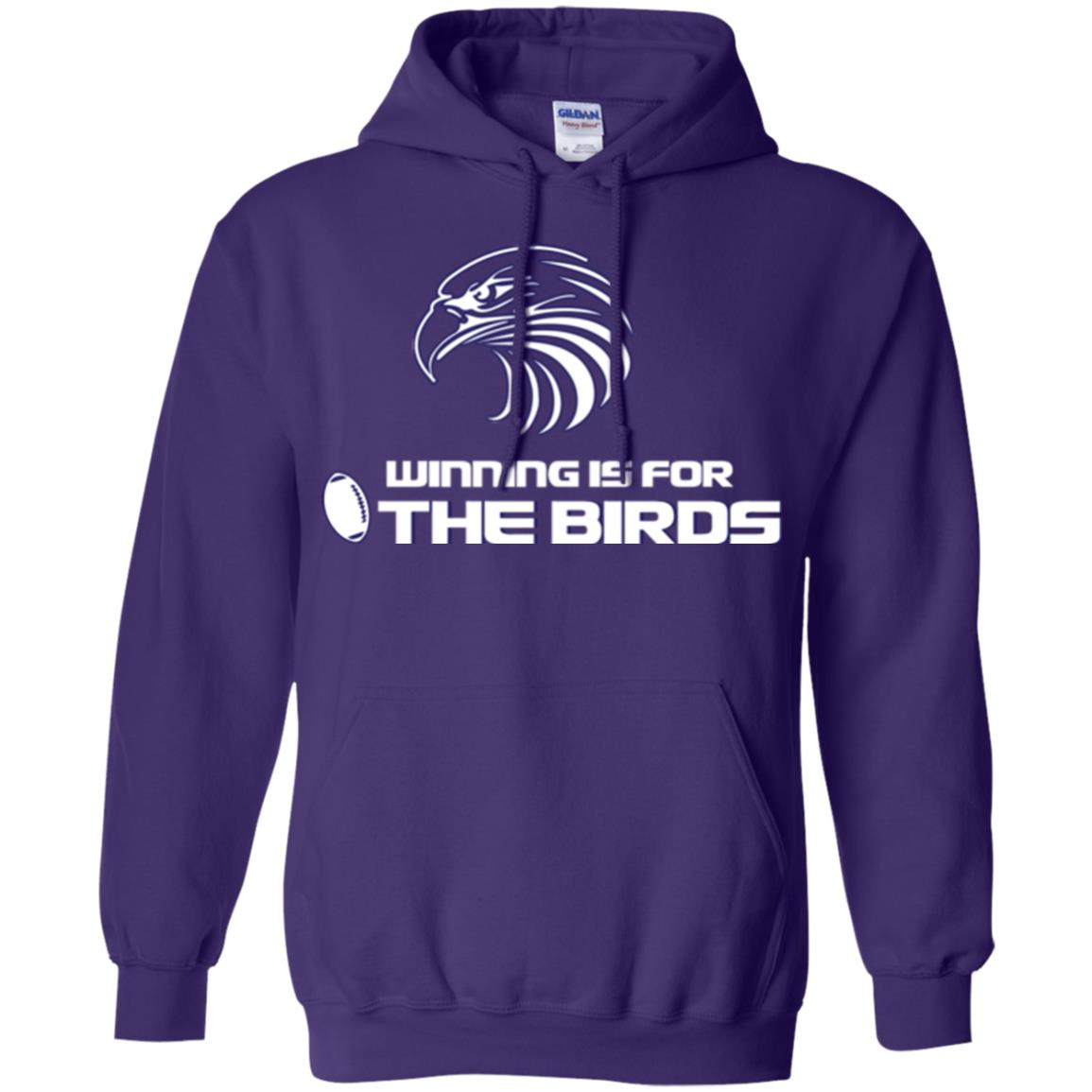 Football T-shirt Winning Is For The Birds Purple