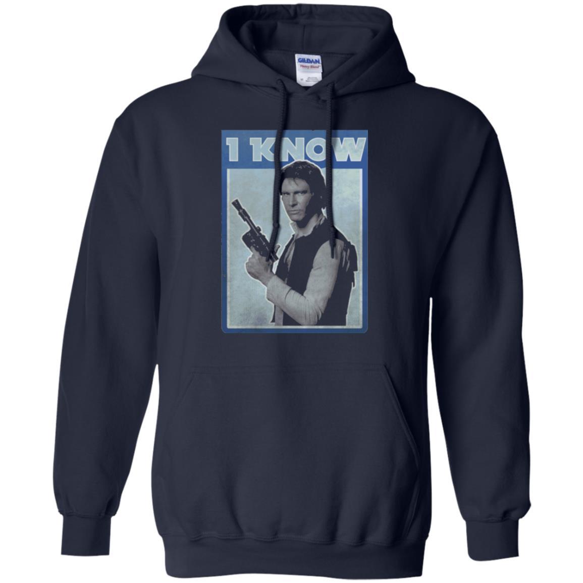 Film T-shirt Han Solo Iconic Unscripted I Know Graphic Navy