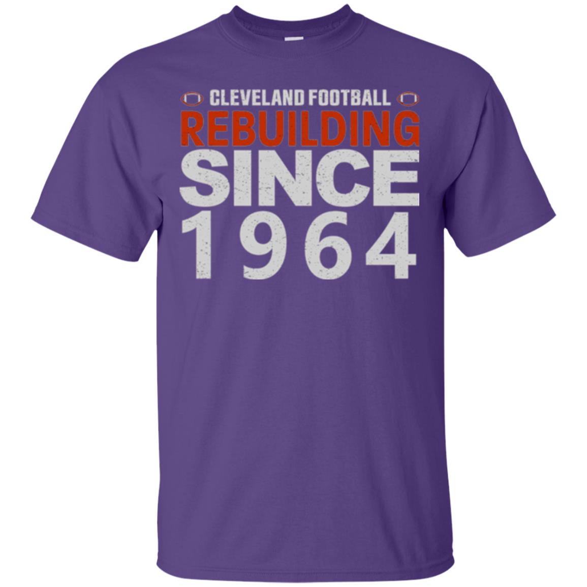 Football T-shirt Cleveland Football Rebuilding Since 1964 Purple