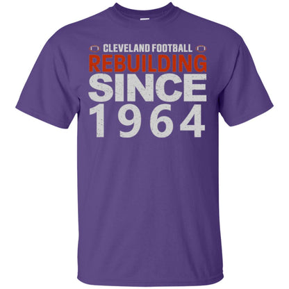 Football T-shirt Cleveland Football Rebuilding Since 1964 Purple