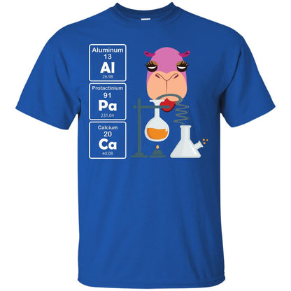 Al-pa-ca Funny Element Chemistry Alpaca Lover Shirt Royal