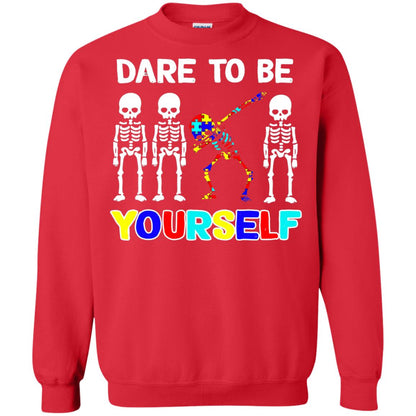 Dare To Be Yourself Autism Awareness Shirt Red