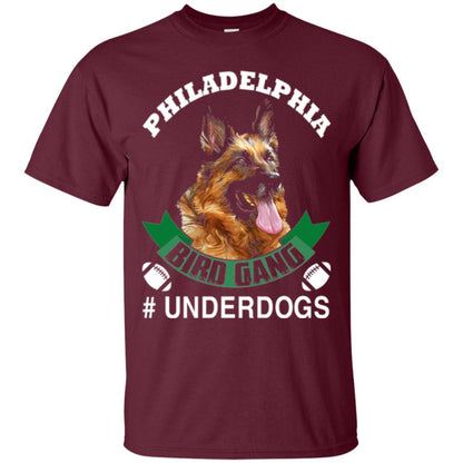 Football Lover T-shirt Philadelphia Bird Gang Underdogs 2018 Maroon