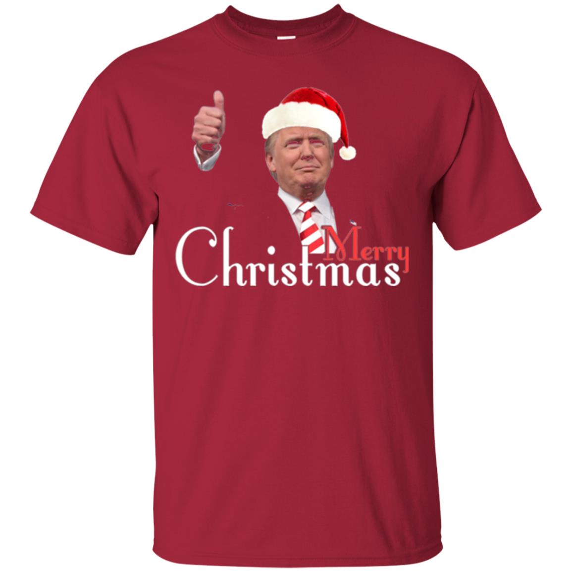 Trump Merry Christmas T-shirt Cardinal