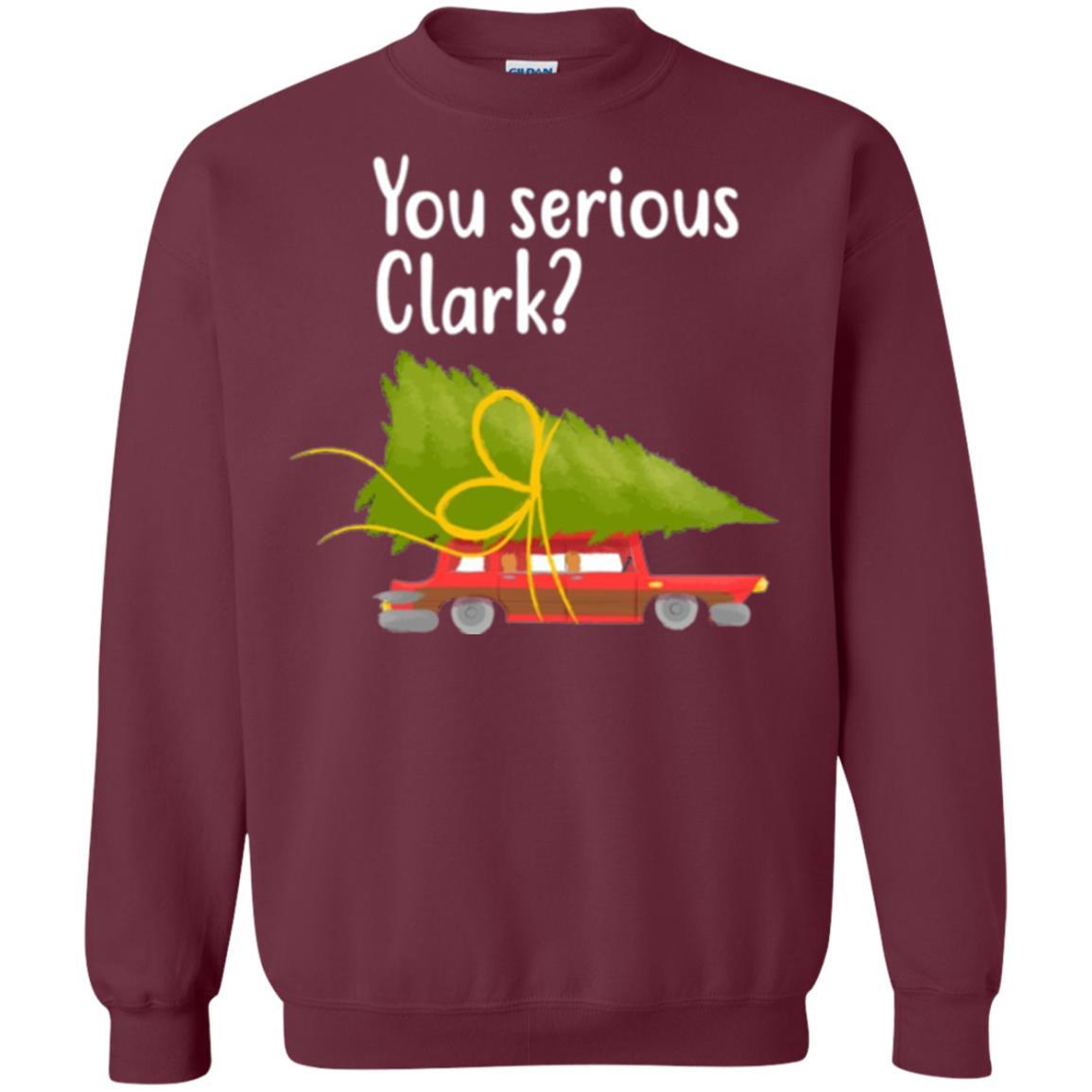 Christmas T-shirt You Serious Clark Griswold Maroon