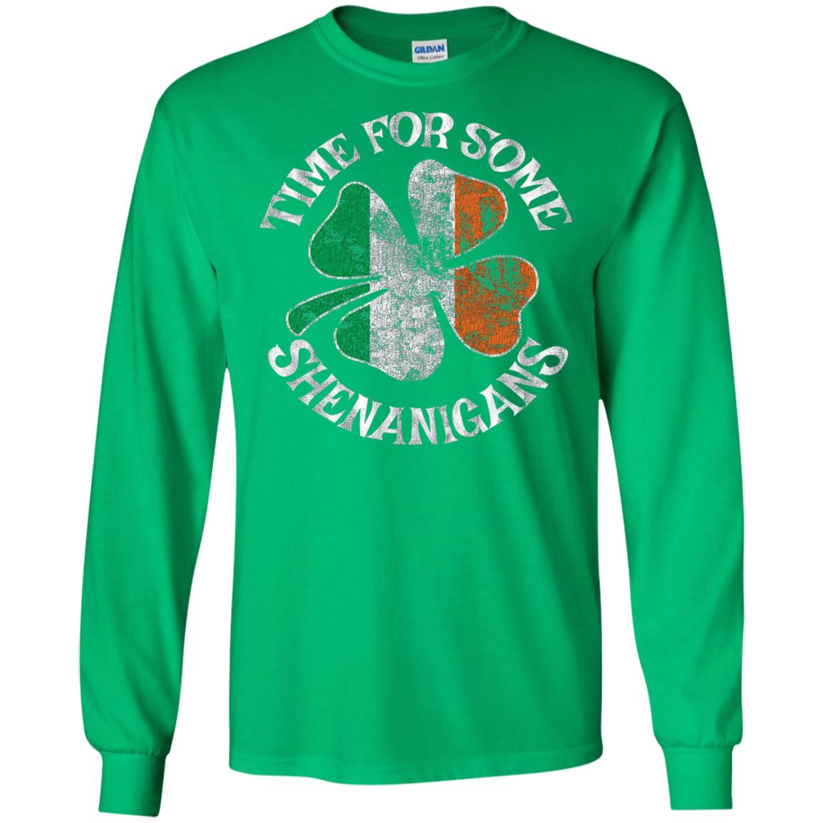 Time For Some Shenanigans St. Patrick_s Day T-shirt Irish Green