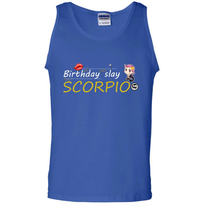 Cute Scorpio Girl Birthday Lip Slay T-shirt Royal