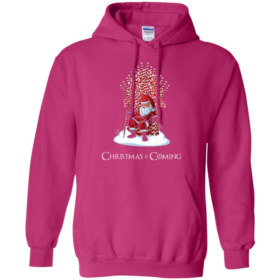 Funny Christmas T-shirt Santa Candy Cane Throne Heliconia