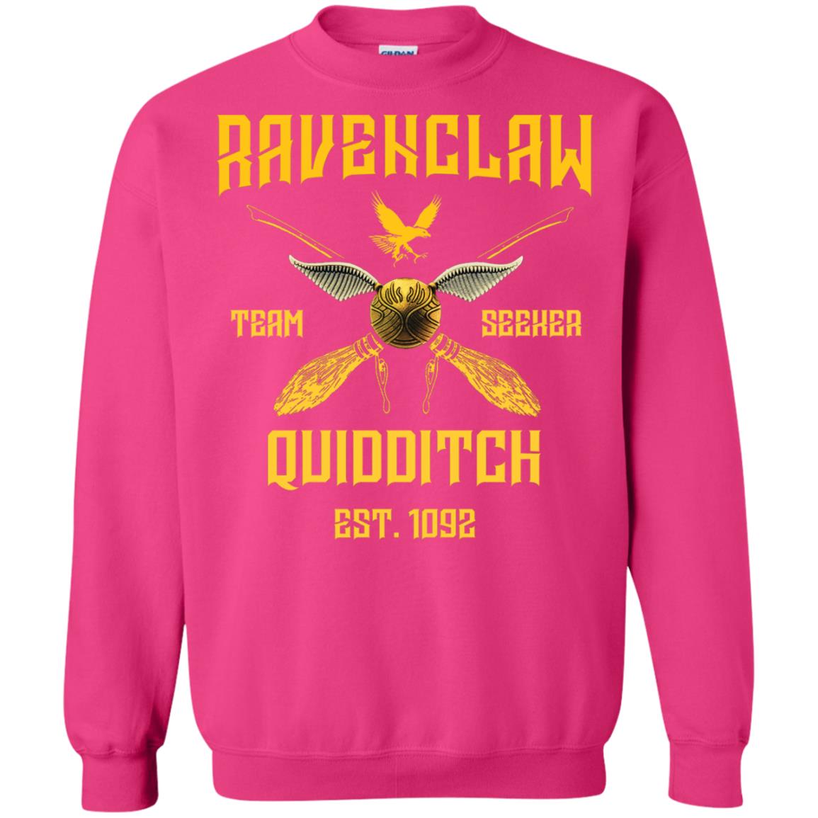 Ravenclaw Quiddith Team Seeker Est 1092 Harry Potter ShirtG180 Gildan Crewneck Pullover Sweatshirt 8 oz.