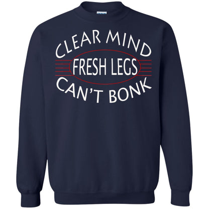 Clear Mind Fresh Legs Can't Bonk Marathon Running Shirt Navy
