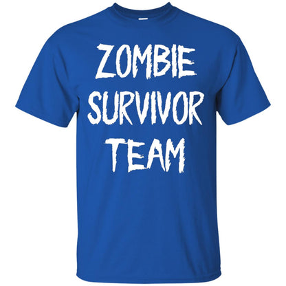 Zombie Lover T-shirt Zombie Survivor Team Royal