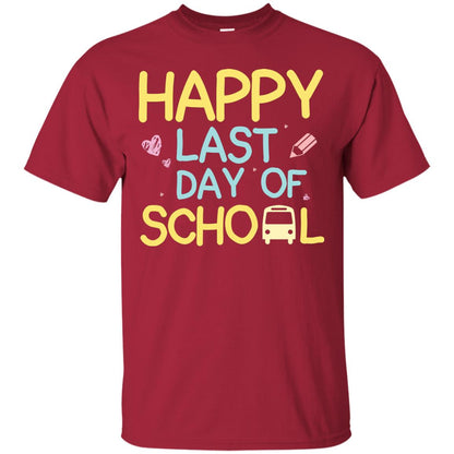 Happy Last Day Of School Graduation Shirt Cardinal