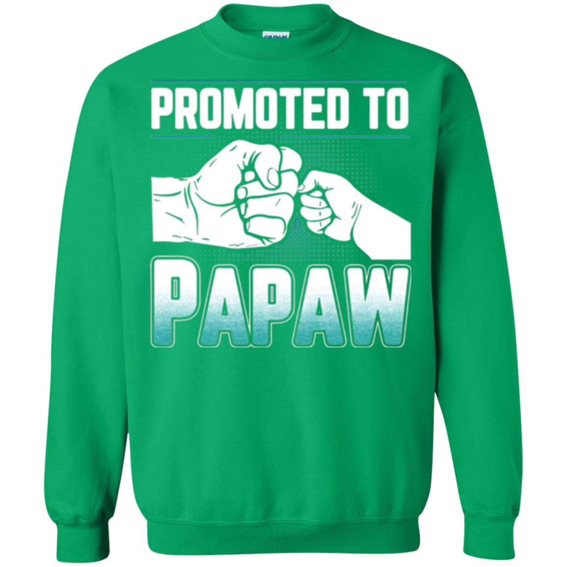 Promoted To Papaw Papa T-shirt Irish Green