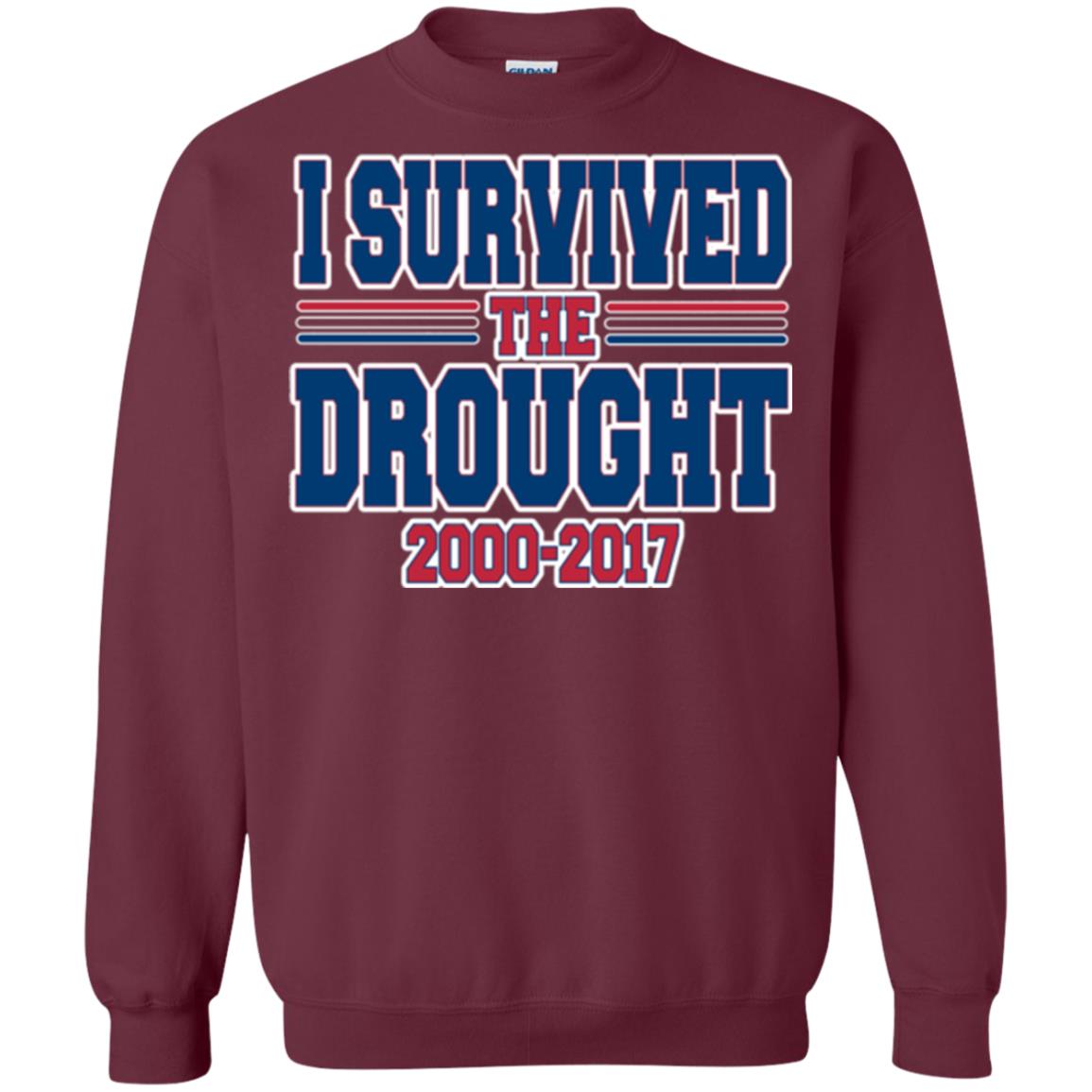 Buffalo Playoff T-shirt I Survived The Drought Maroon