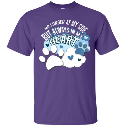 But Always In My Heart Dog In Heaven T-shirt Purple